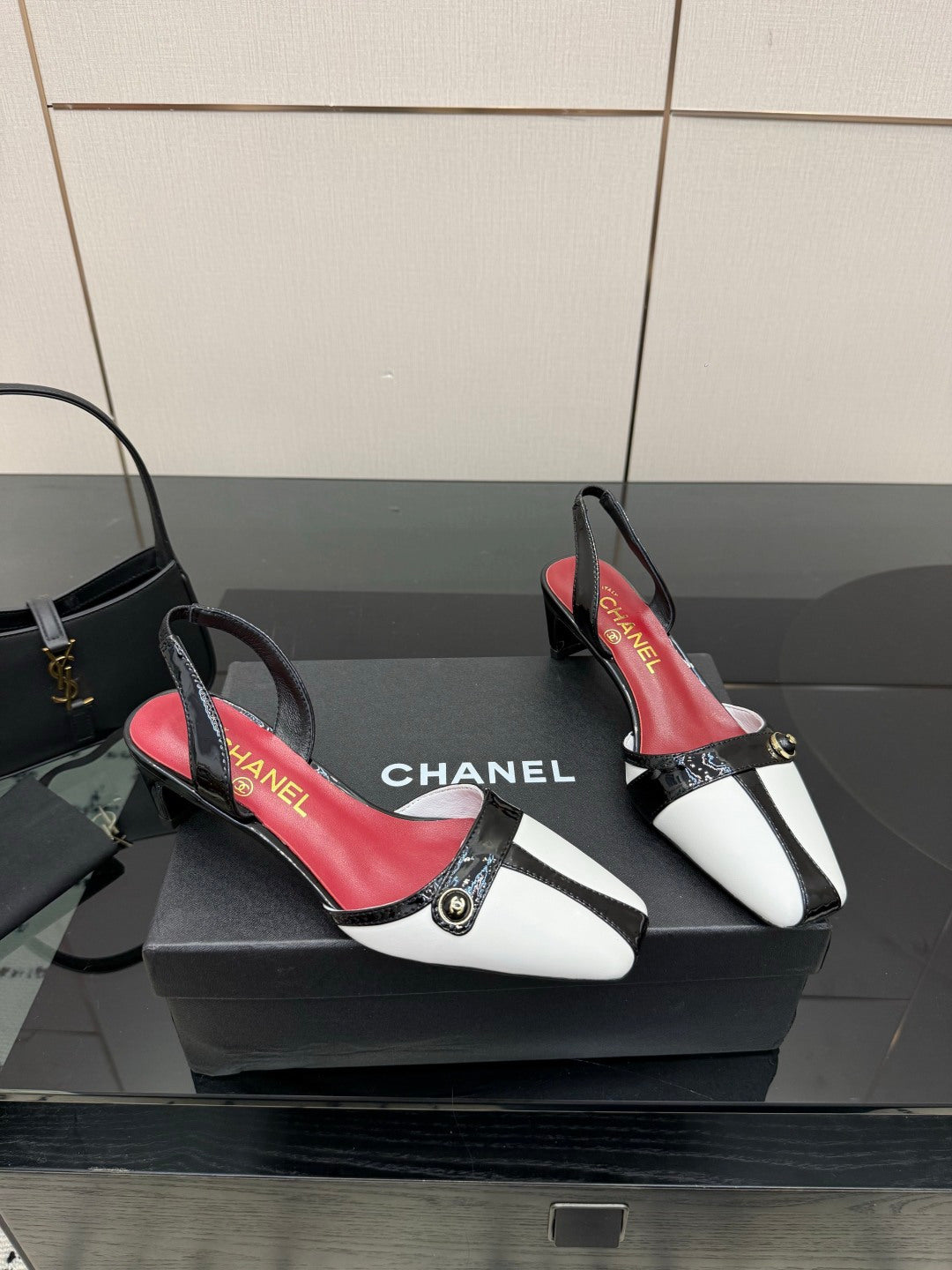Chanel 2026 Slingback Shoes 50mm Patent Leather 791596
