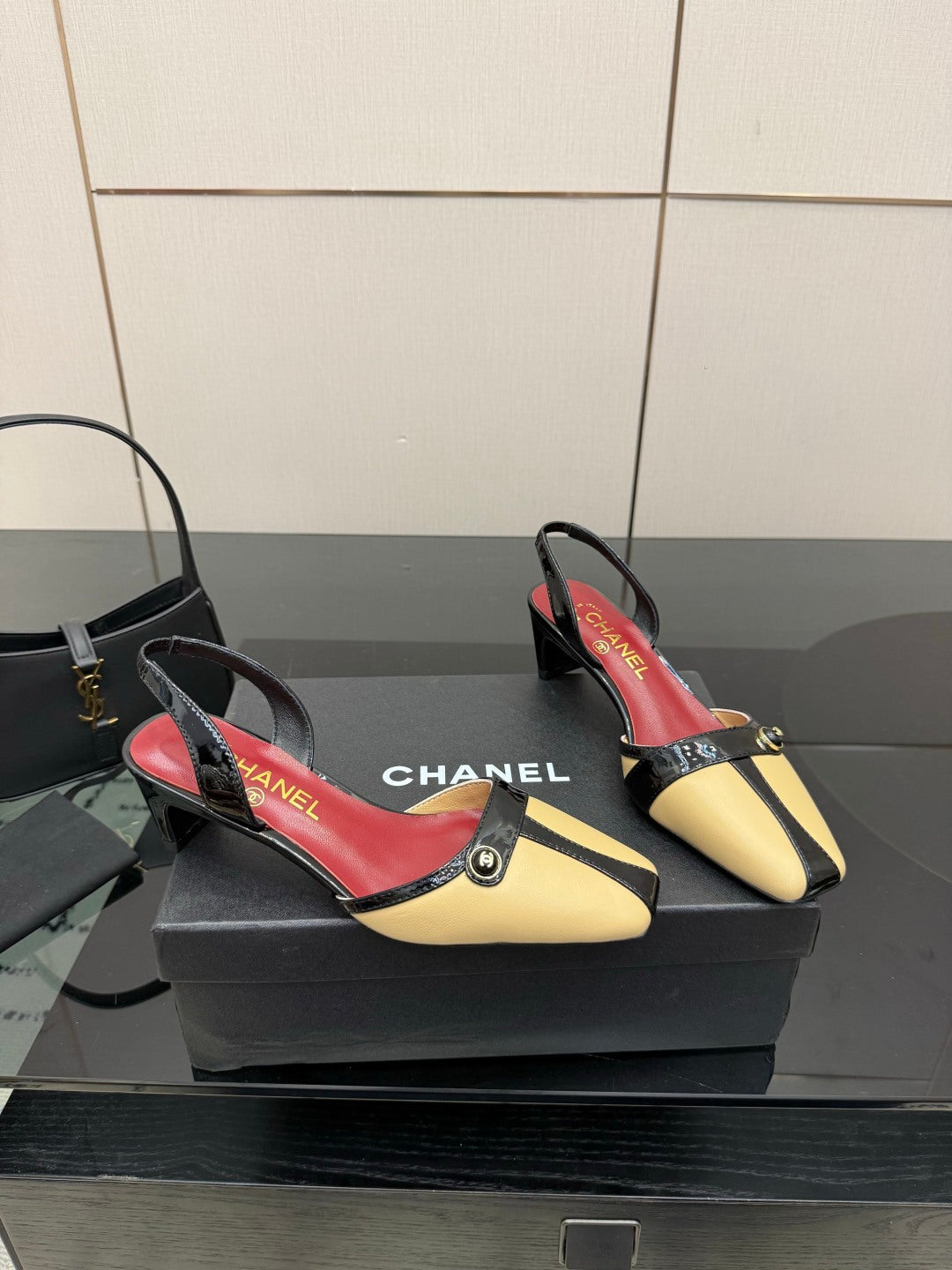 Chanel 2026 Slingback Shoes 50mm Patent Leather 791596