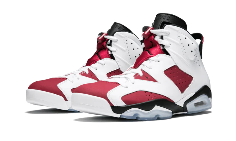Nike Air Jordan 6 Retro Carmine Red White Leather