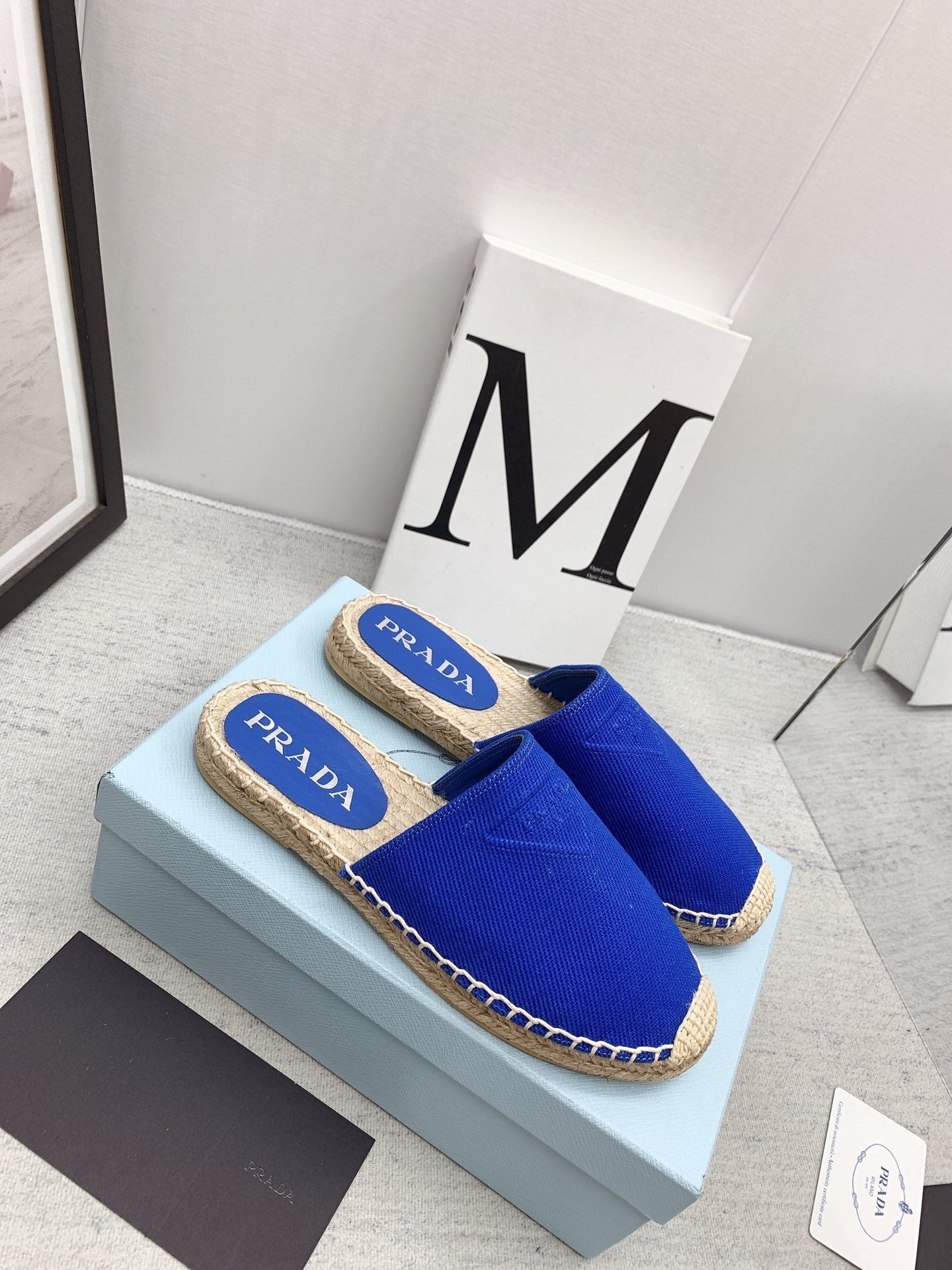 Prada 2026 Slippers Canvas Rope Sole