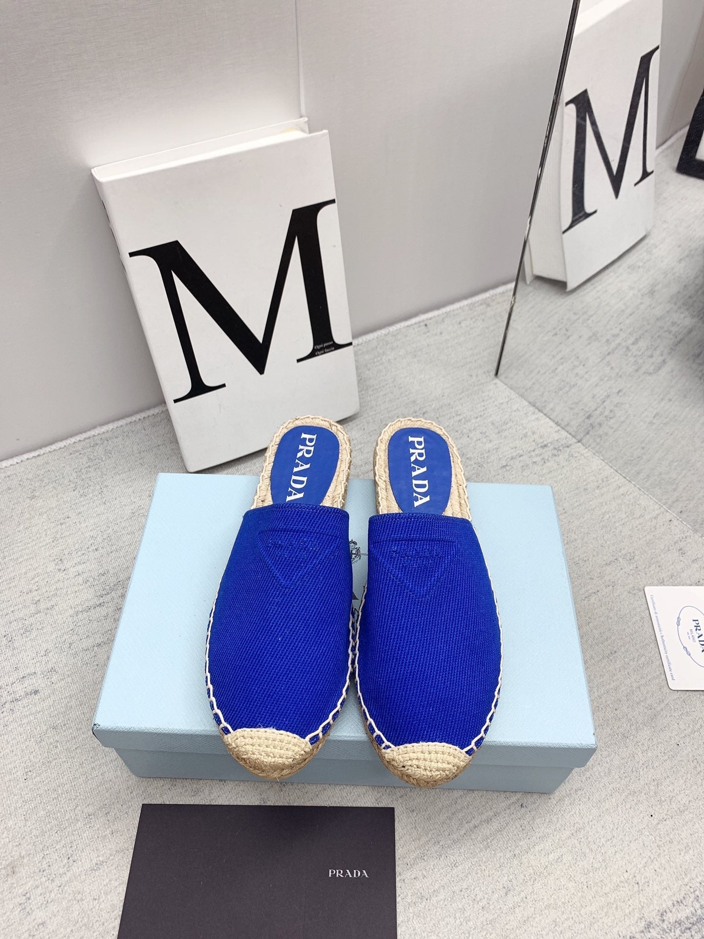 Prada 2026 Slippers Canvas Rope Sole