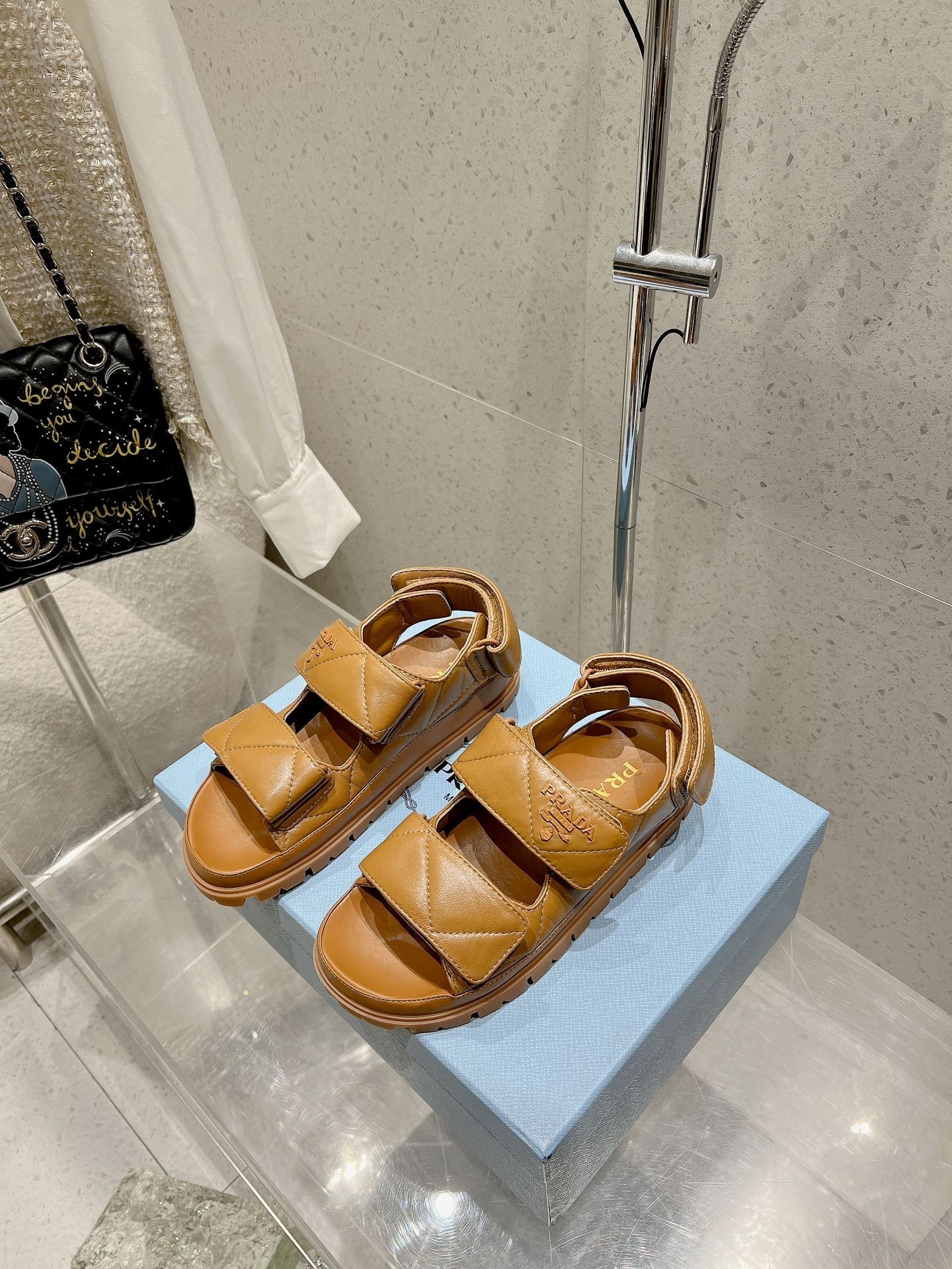 Prada 2026 Monolith Nappa Leather Sandals 762960