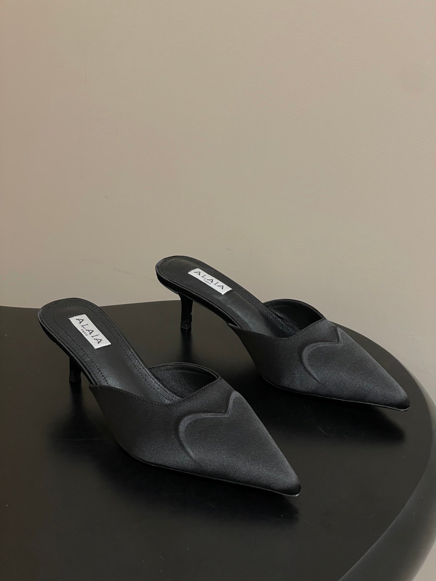 Alaia 2026 Mules 65mm Silk Satin 777415