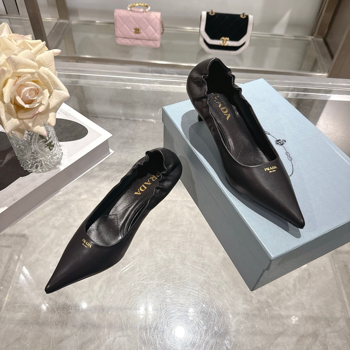 Prada 2026 Slingback Pump 55mm Sheepskin 715599