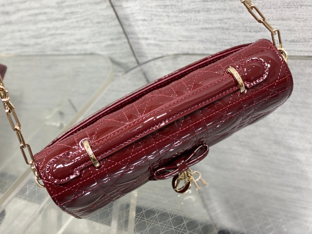 Dior 2026 My Dior Bag 21cm Patent Cannage Calfskin 284155