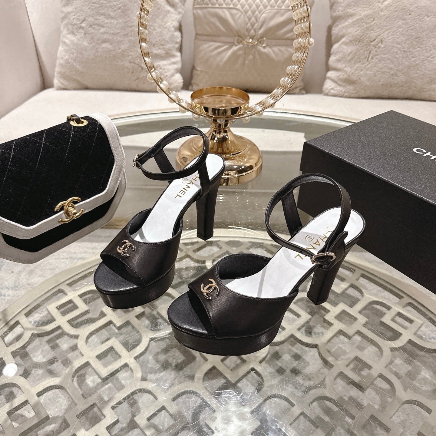 Chanel 2026 Platform Sandals Sheepskin 834300