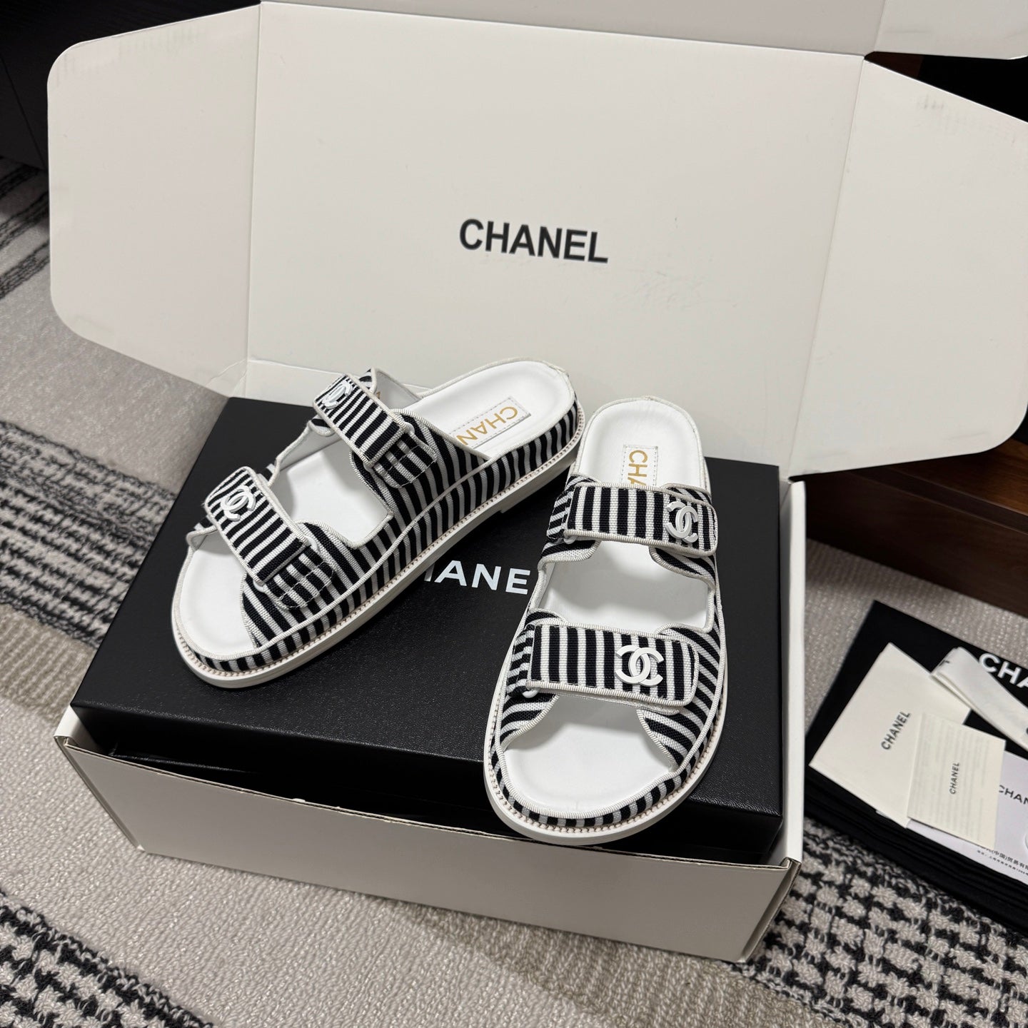 Chanel 2026 Dad Sandals 25mm Fabric 802917