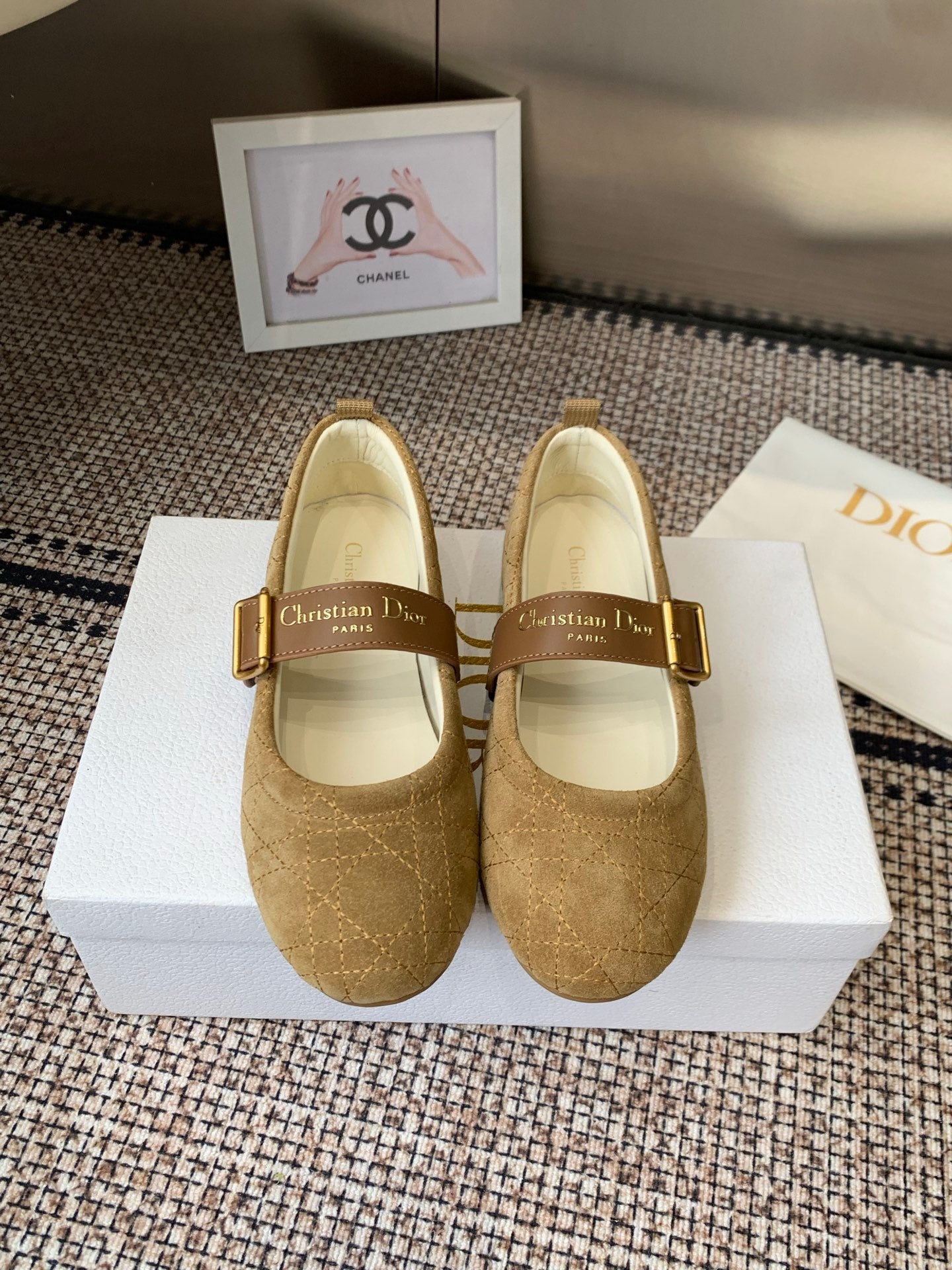 Dior 2026 Frost Ballet Flat Seude 224834