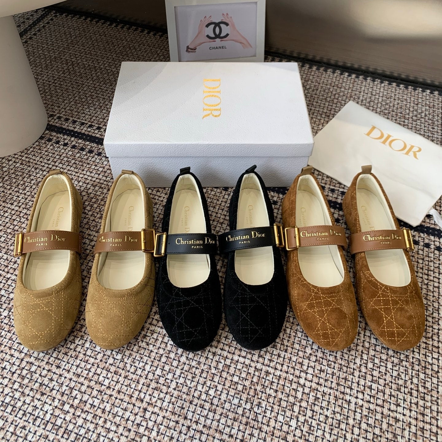 Dior 2026 Frost Ballet Flat Seude 224834
