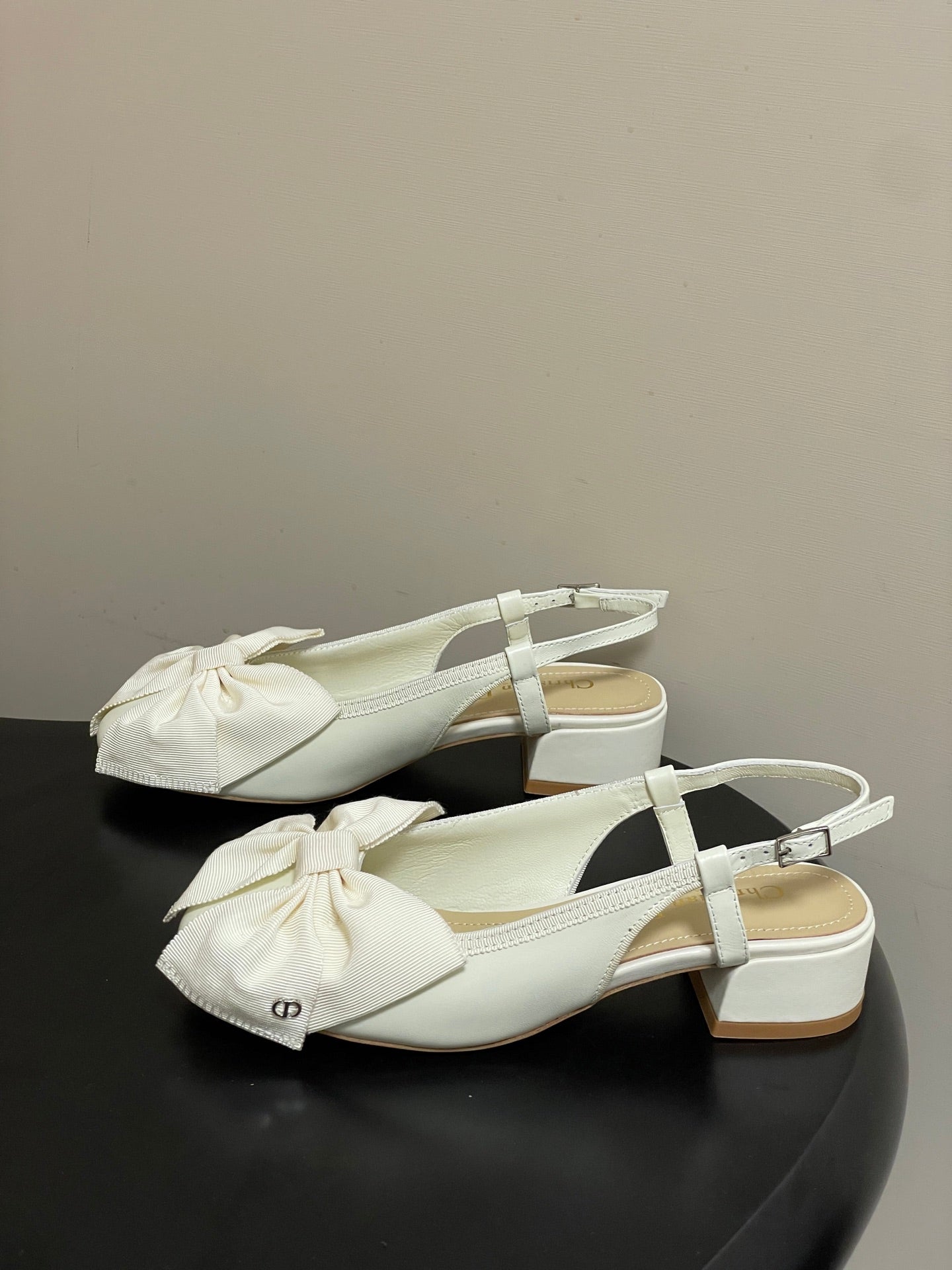 Dior 2026 D-Ballet Slingback Sandals with CD Buckle and Large Bow 699762