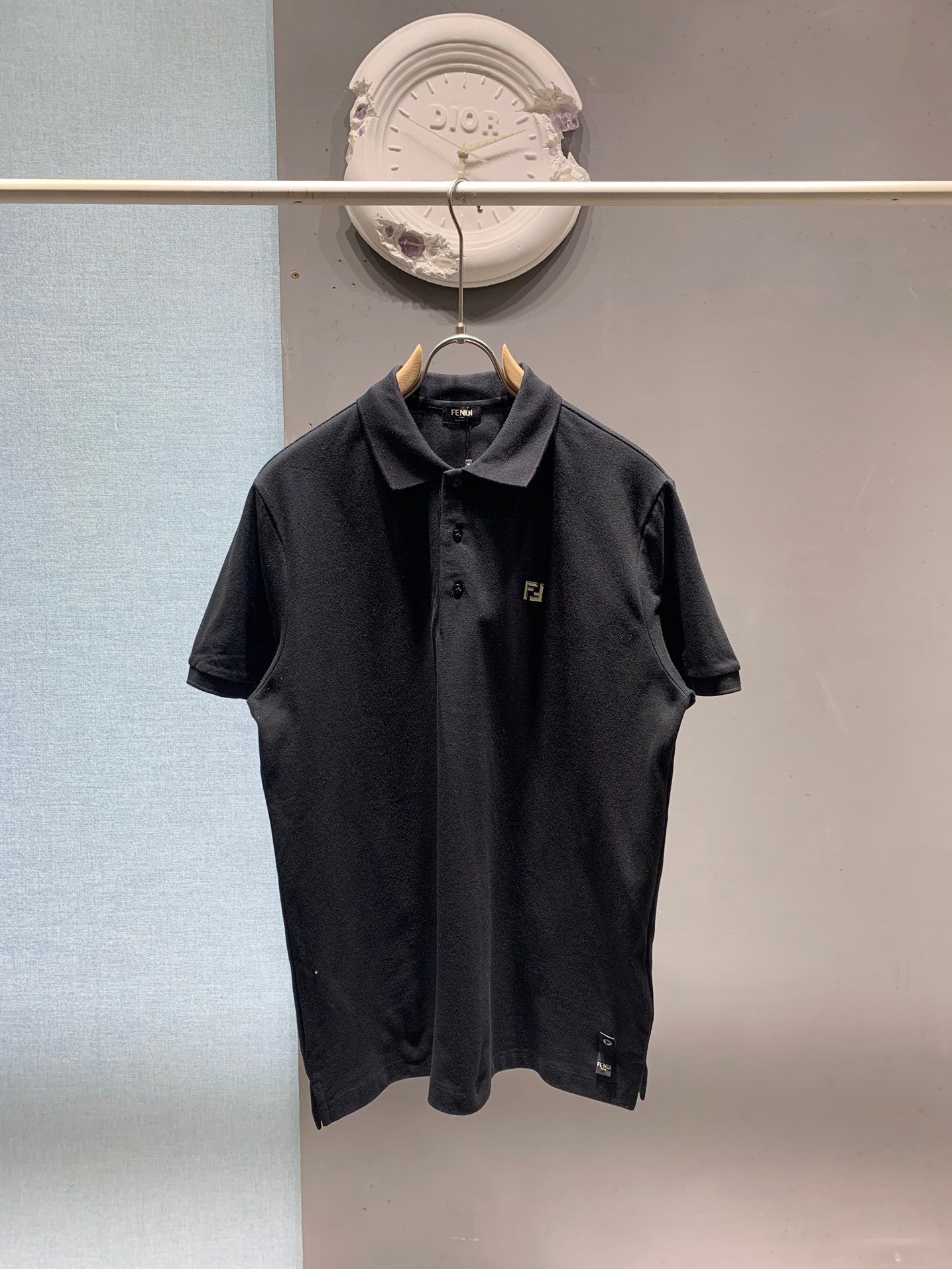 Fendi 2026 Men's Polo Shirt Cotton Fabric 801524