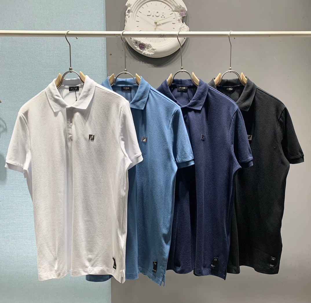 Fendi 2026 Men's Polo Shirt Cotton Fabric 801524
