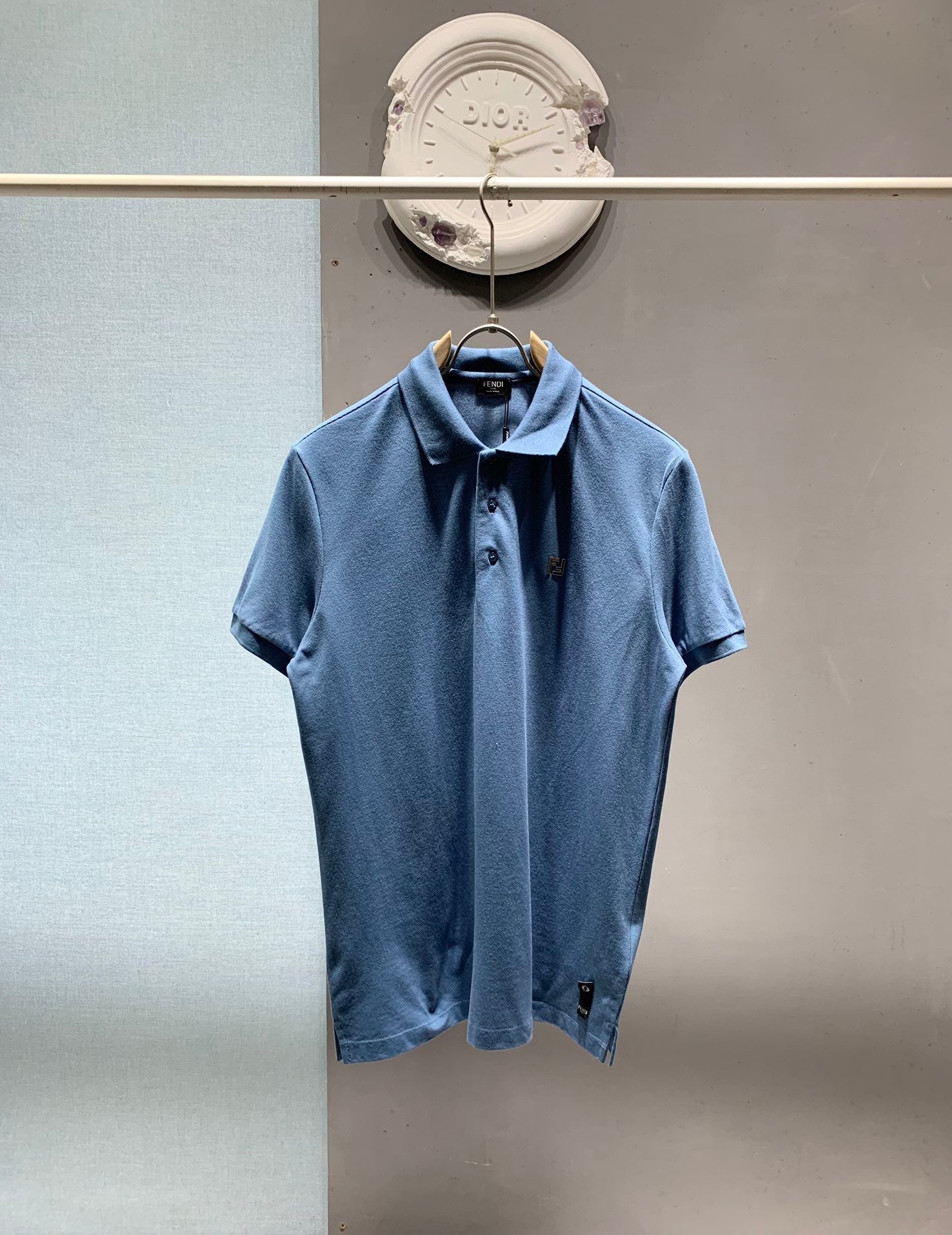 Fendi 2026 Men's Polo Shirt Cotton Fabric 801524