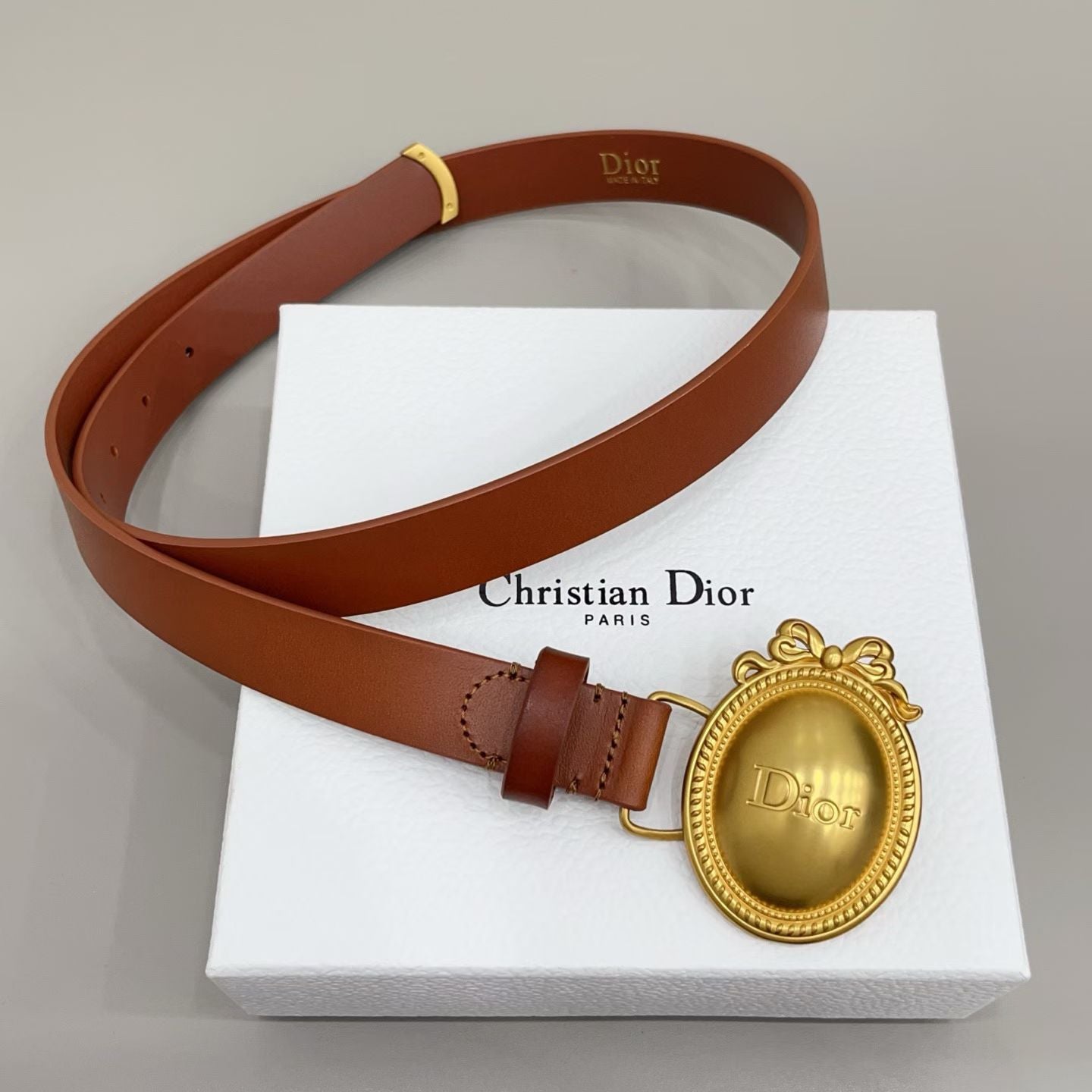 Dior Médaillon Belt 25mm Smooth Calfskin