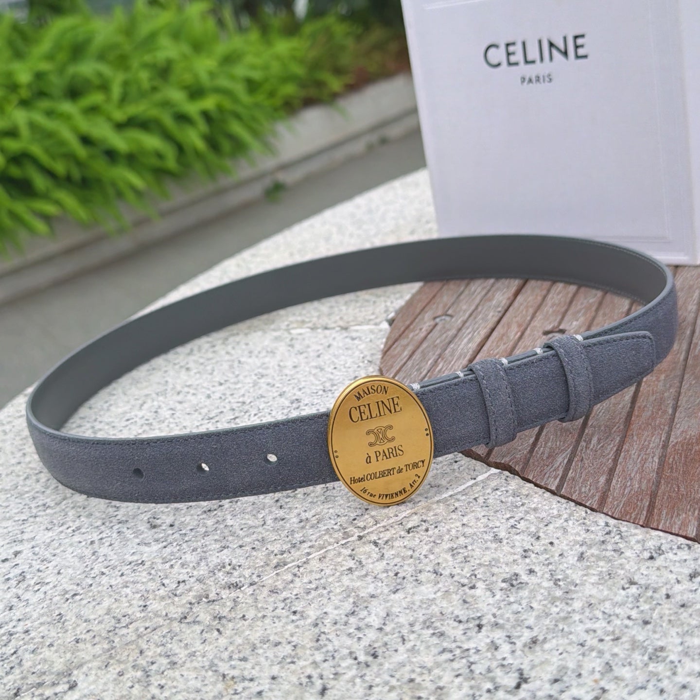 Celine 2026 Belt 2.5cm Suede
