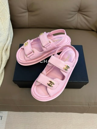 Chanel 2026 Dad Sandals Rubber Leather 779330