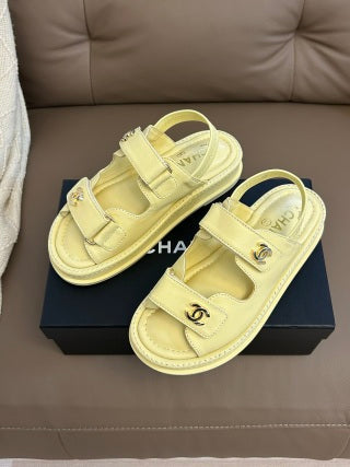 Chanel 2026 Dad Sandals Rubber Leather 779330