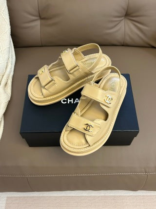 Chanel 2026 Dad Sandals Rubber Leather 779330
