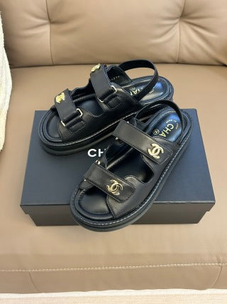 Chanel 2026 Dad Sandals Rubber Leather 779330