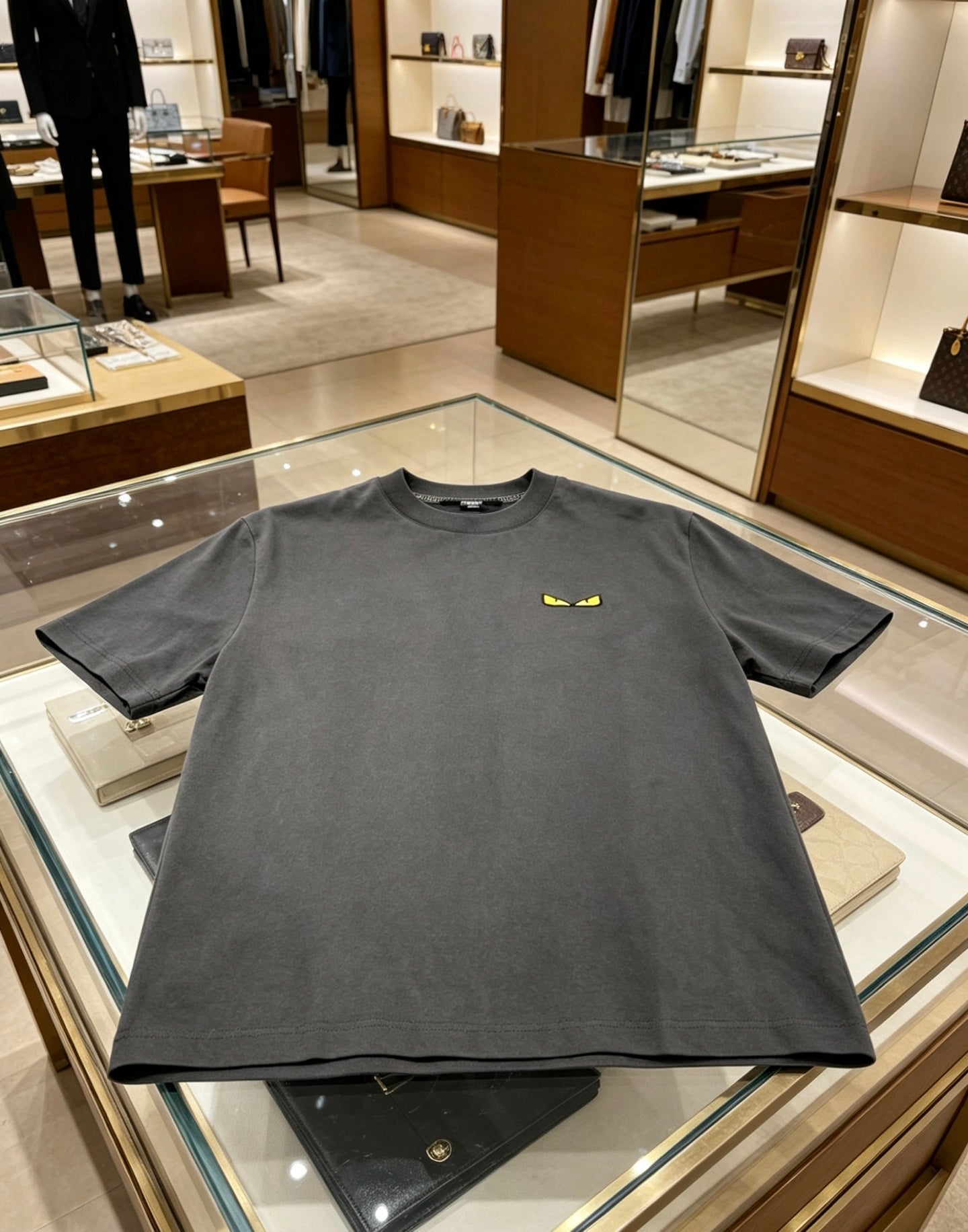 Fendi 2026 Men's Short-Sleeve T-Shirt Cotton 736611