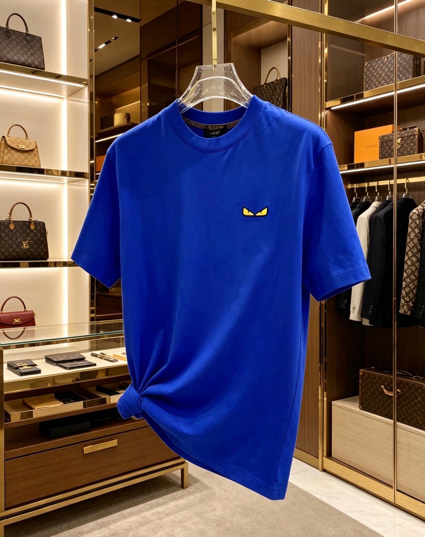 Fendi 2026 Men's Short-Sleeve T-Shirt Cotton 736611