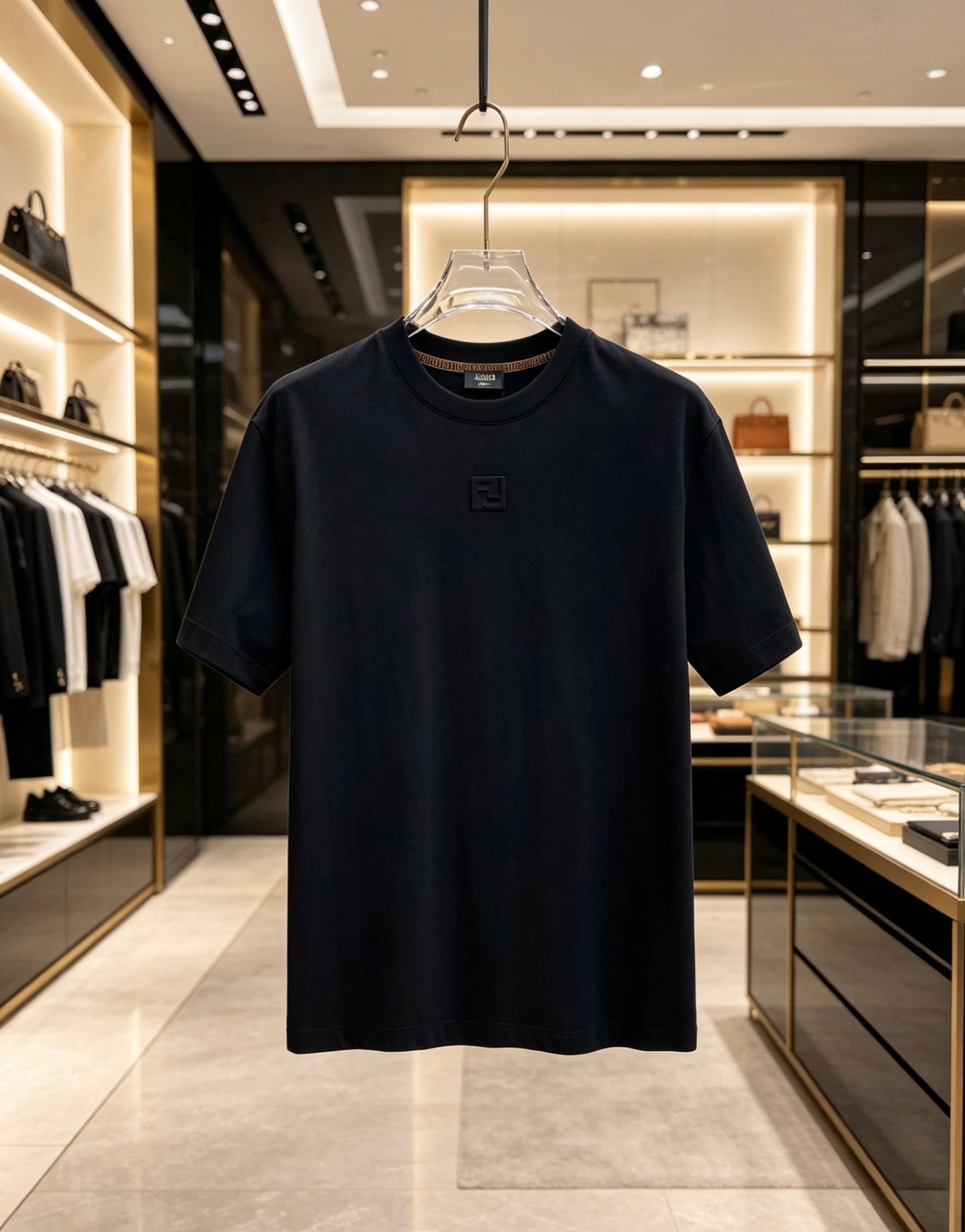 Fendi 2026 Men's Short-Sleeve T-Shirt Cotton  736623