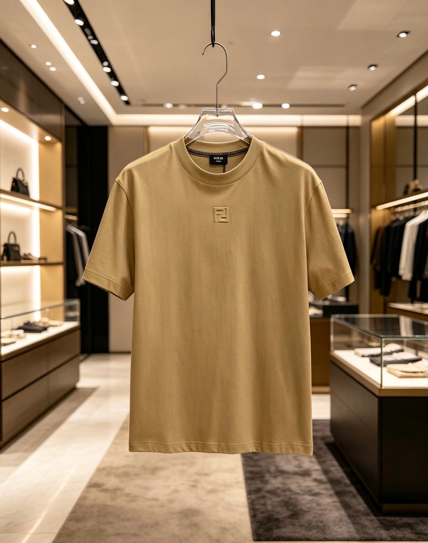 Fendi 2026 Men's Short-Sleeve T-Shirt Cotton  736623