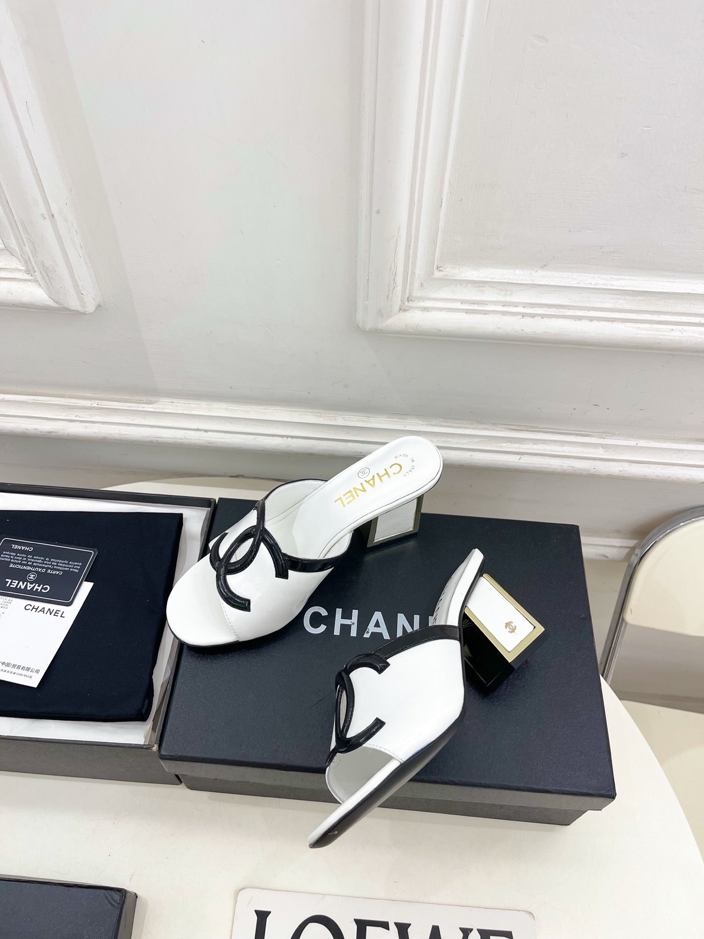 Chanel 2026 Chunky Heel Sandals Sheepskin 831299