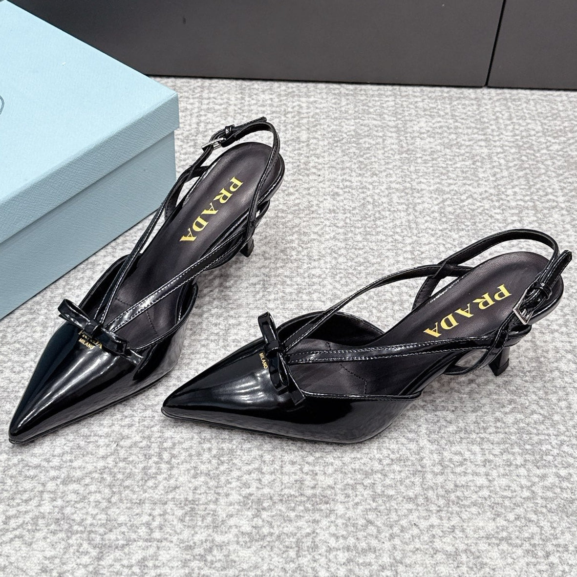 Prada 2026 Slingback 75mm Leather 855695