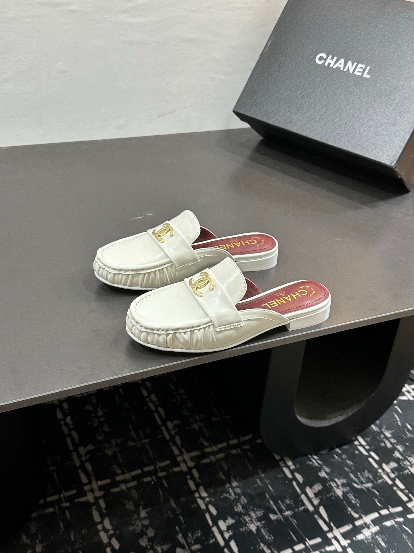 Chanel 2026 Double C Logo Loafers Leather Sheepskin 832503