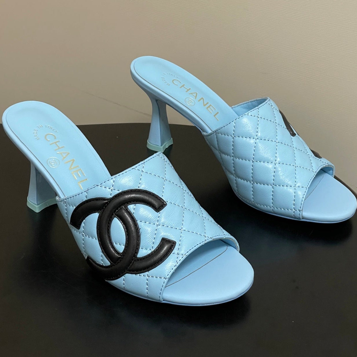 Chanel 2026 High-Heeled Sandals Lambskin Sheepskin 834712
