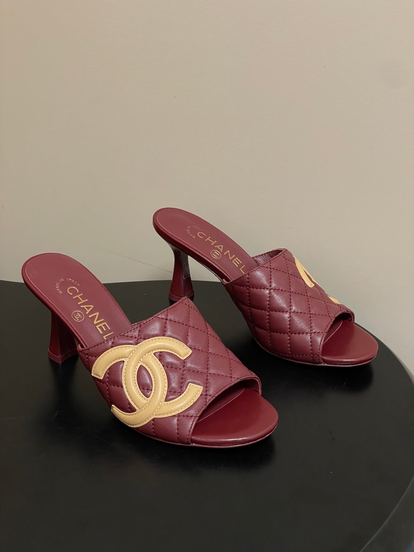 Chanel 2026 High-Heeled Sandals Lambskin Sheepskin 834712