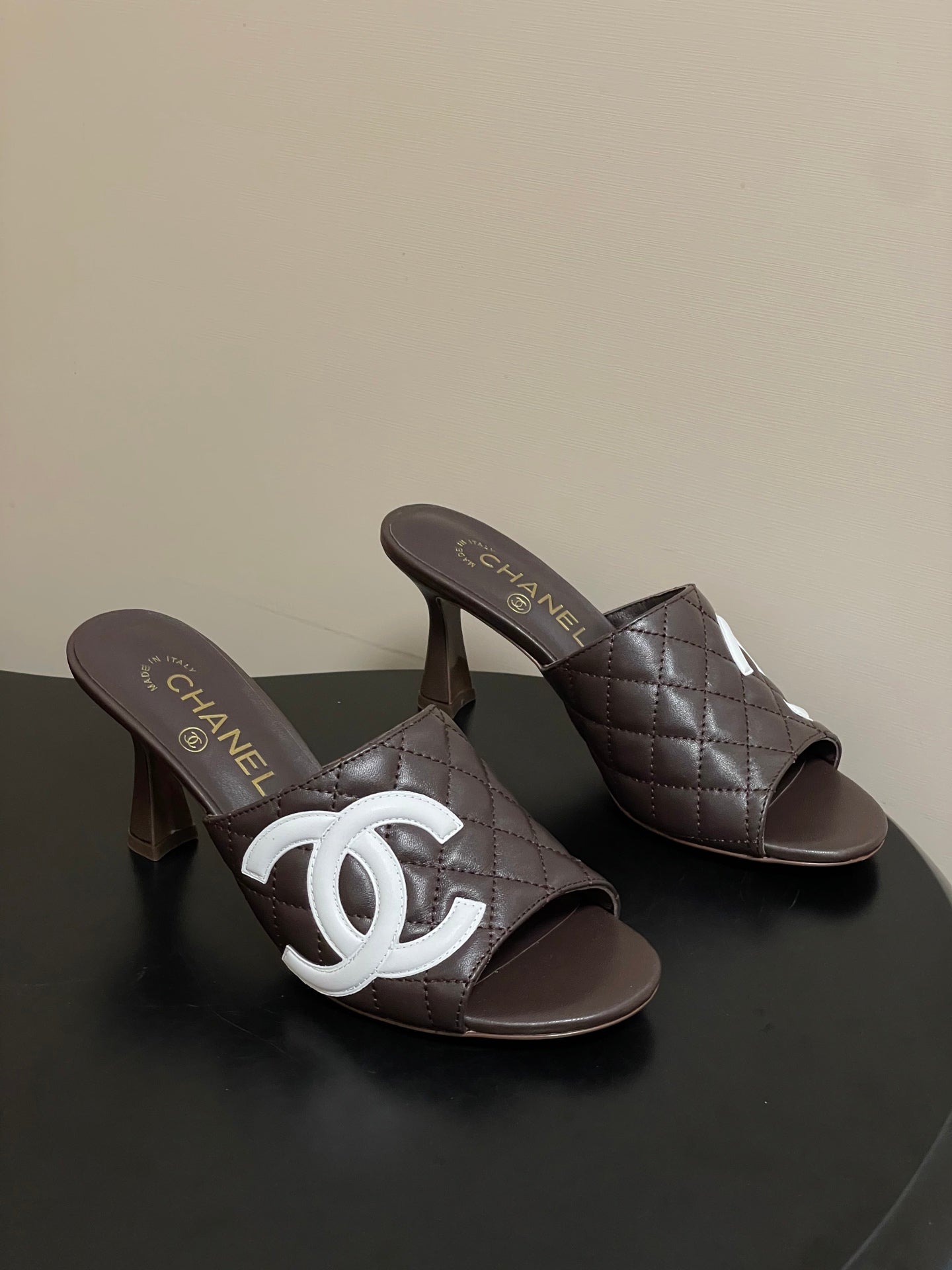 Chanel 2026 High-Heeled Sandals Lambskin Sheepskin 834712