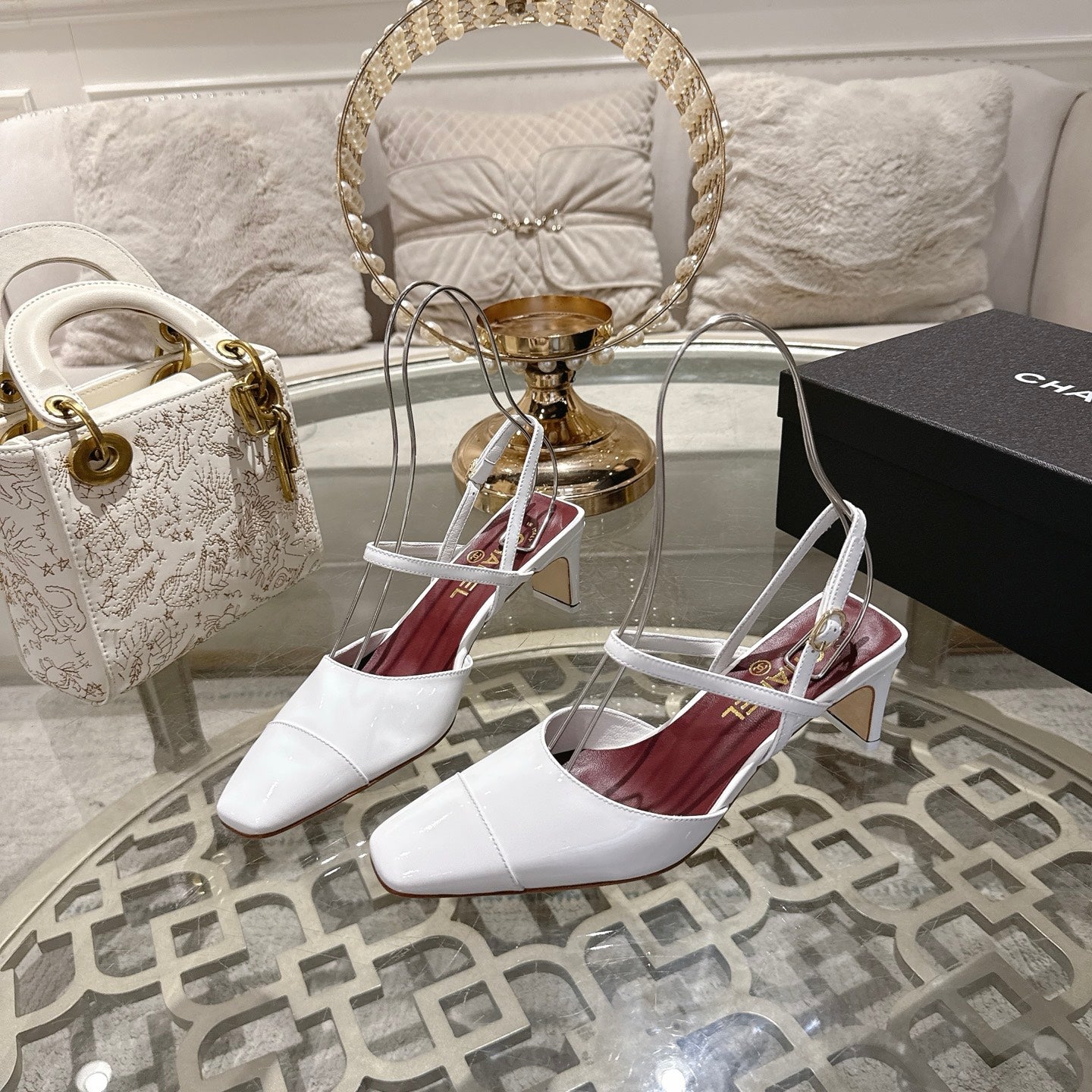 Chanel 2026 Mary Jane Sandals Leather Sheepskin 834483