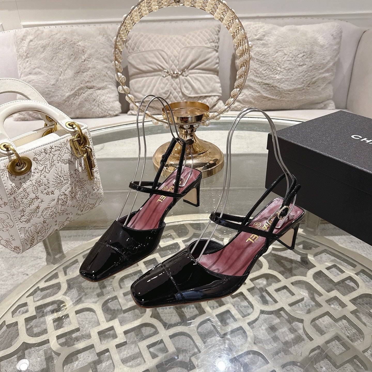 Chanel 2026 Mary Jane Sandals Leather Sheepskin 834483