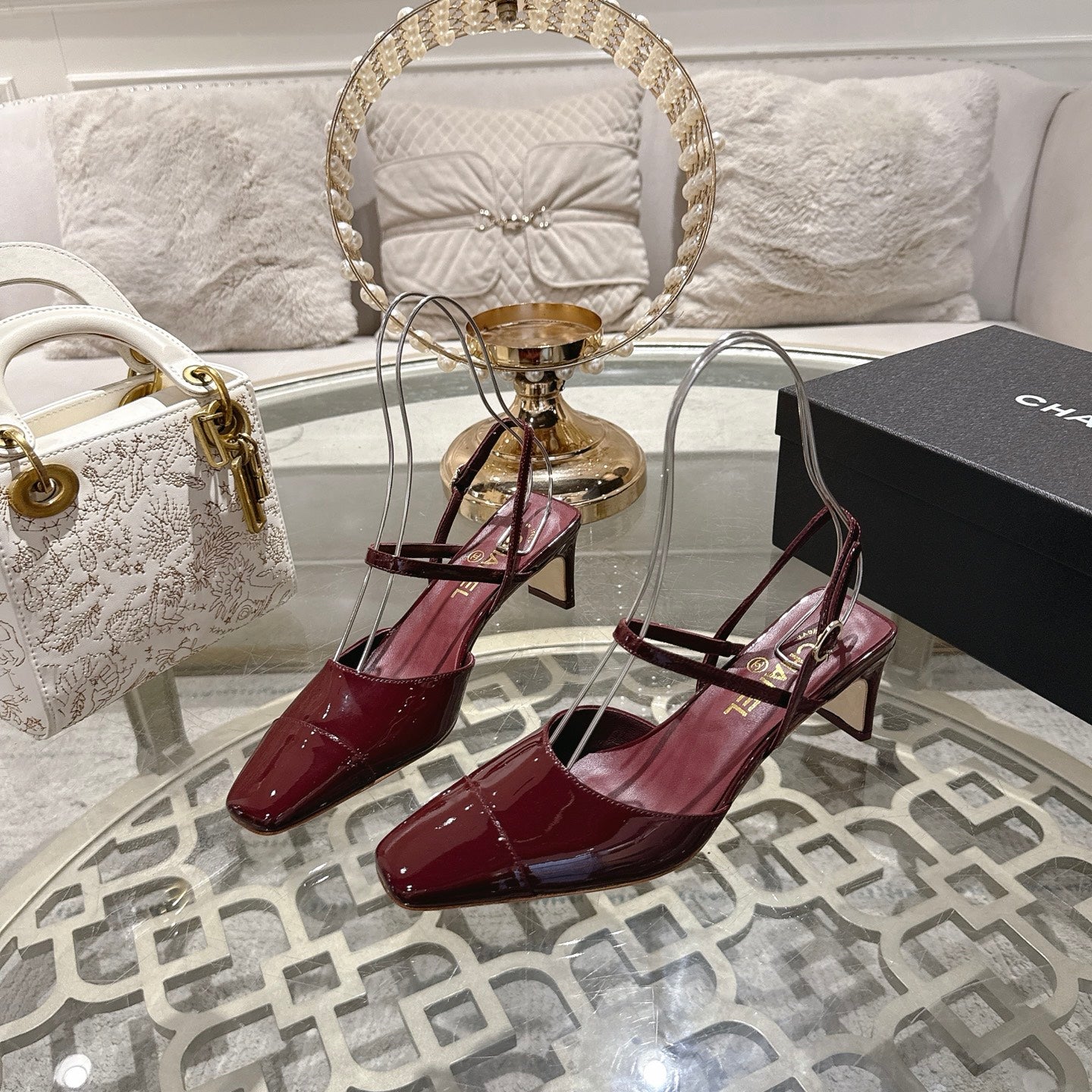 Chanel 2026 Mary Jane Sandals Leather Sheepskin 834483