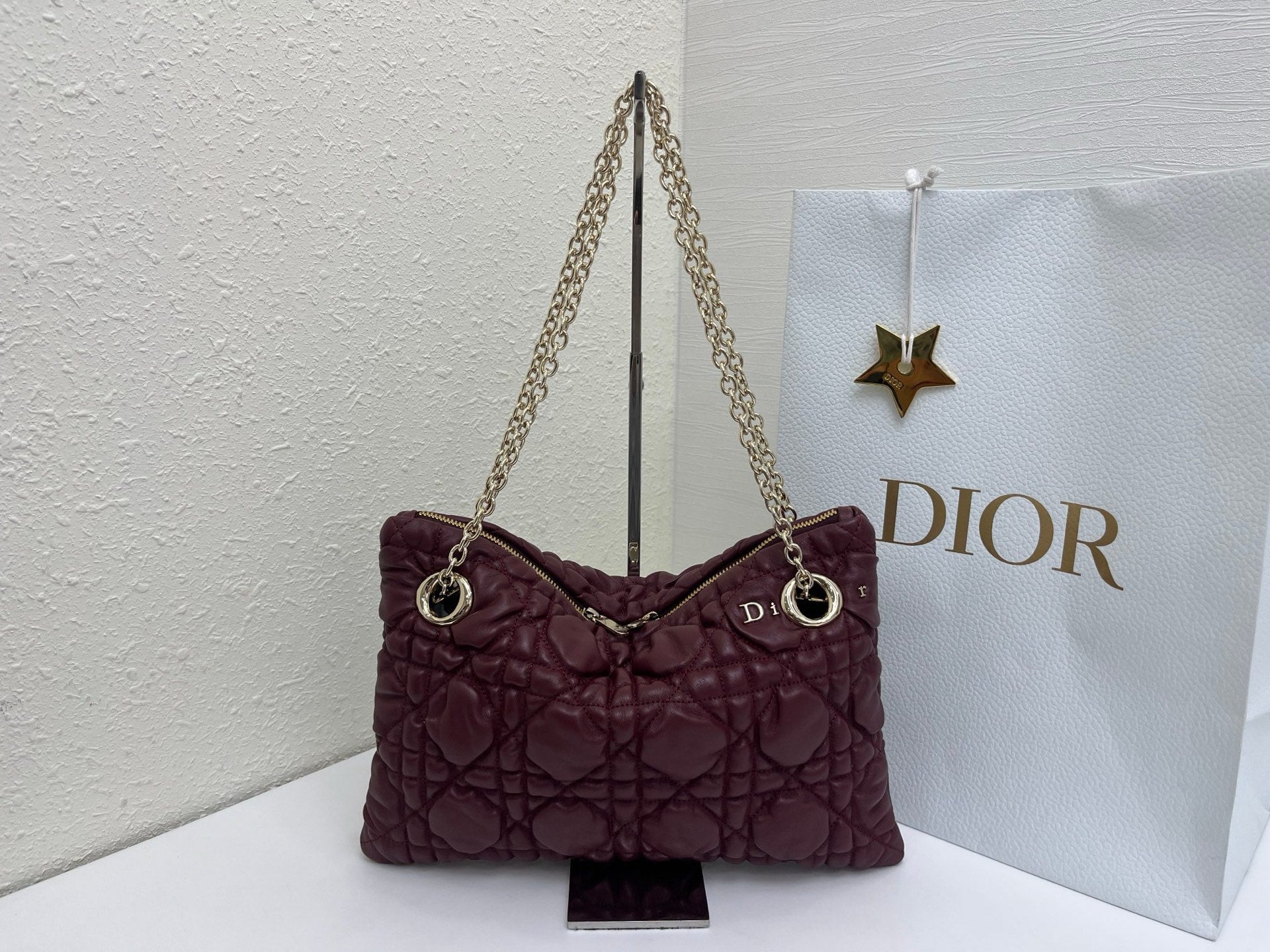 Dior 2026 Milly-La-Foret Bag 33cm Denim and Lambskin 158107