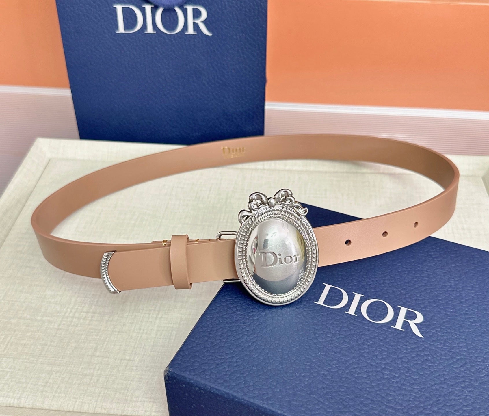 Dior Médaillon Belt 25mm Smooth Calfskin