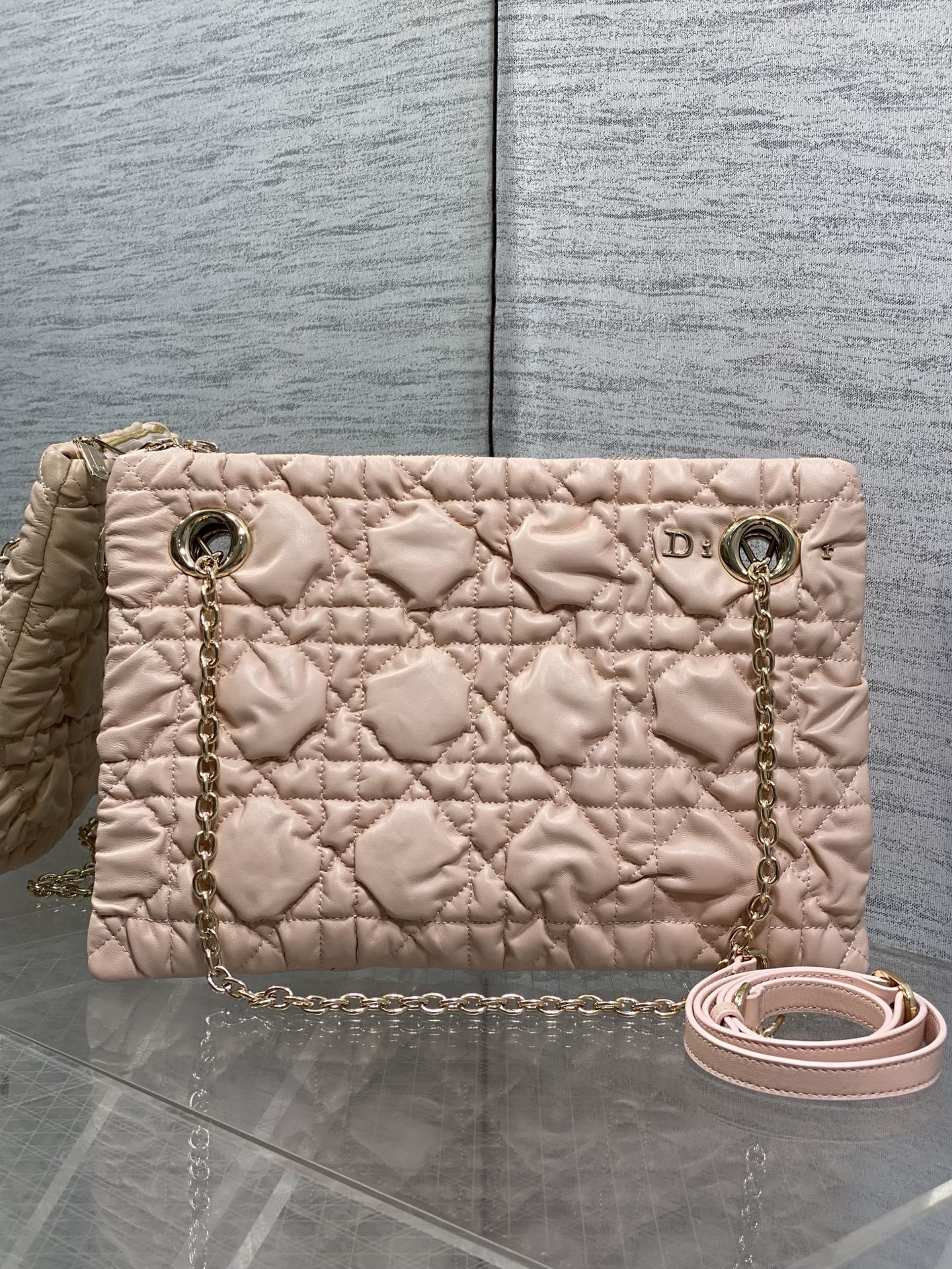 Dior 2026 Crunchy Bag 33cm Cannage Leather 378818