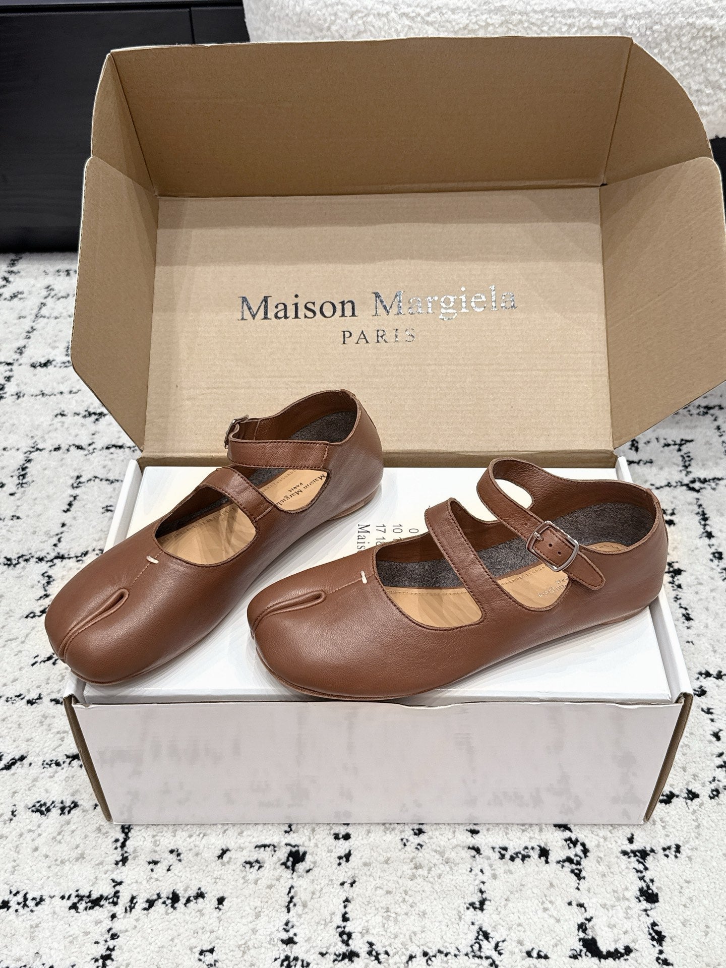 Maison Margiela 2026 Mary Jane Ballet Flat Sheepskin 923257