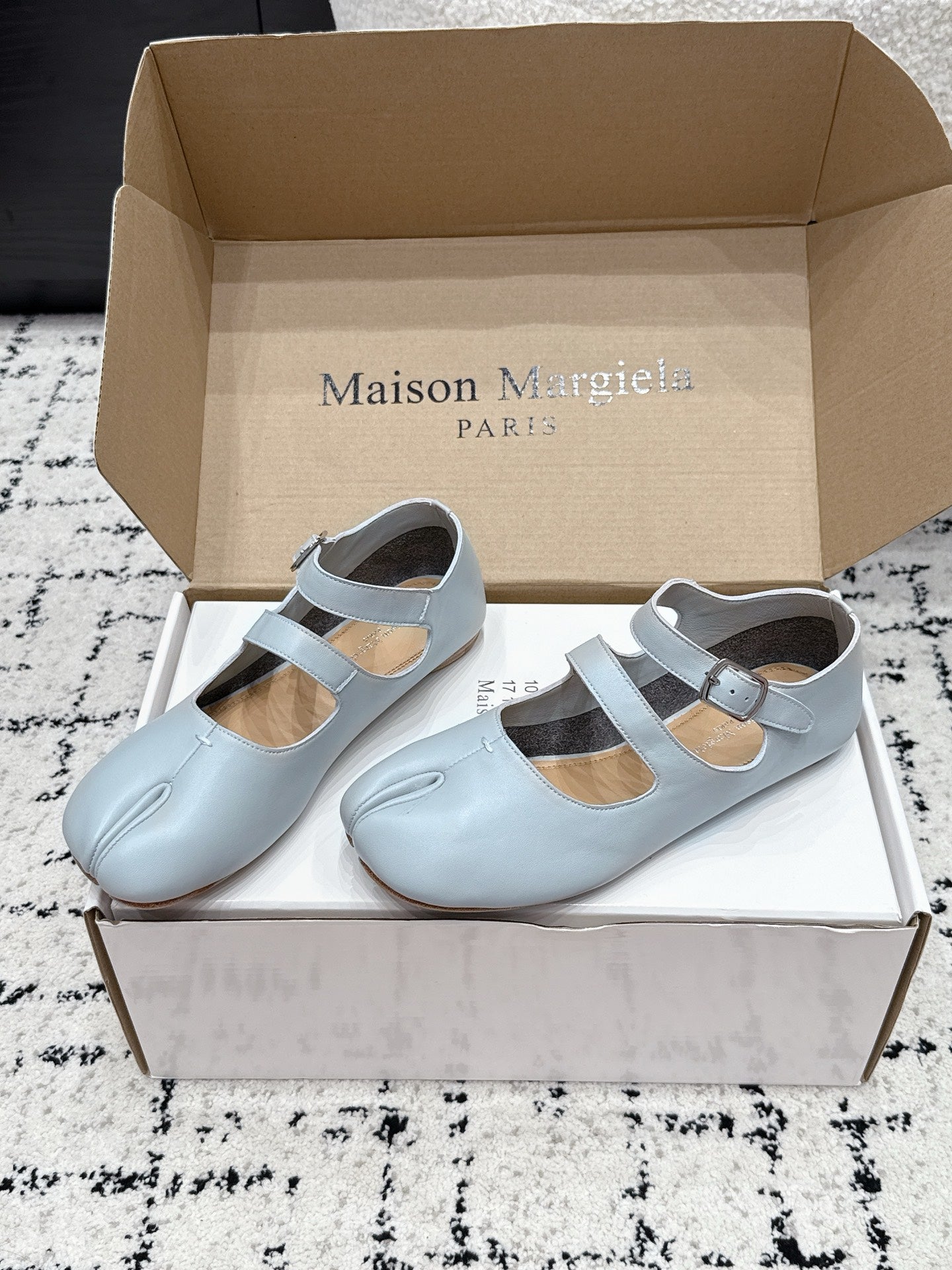 Maison Margiela 2026 Mary Jane Ballet Flat Sheepskin 923257