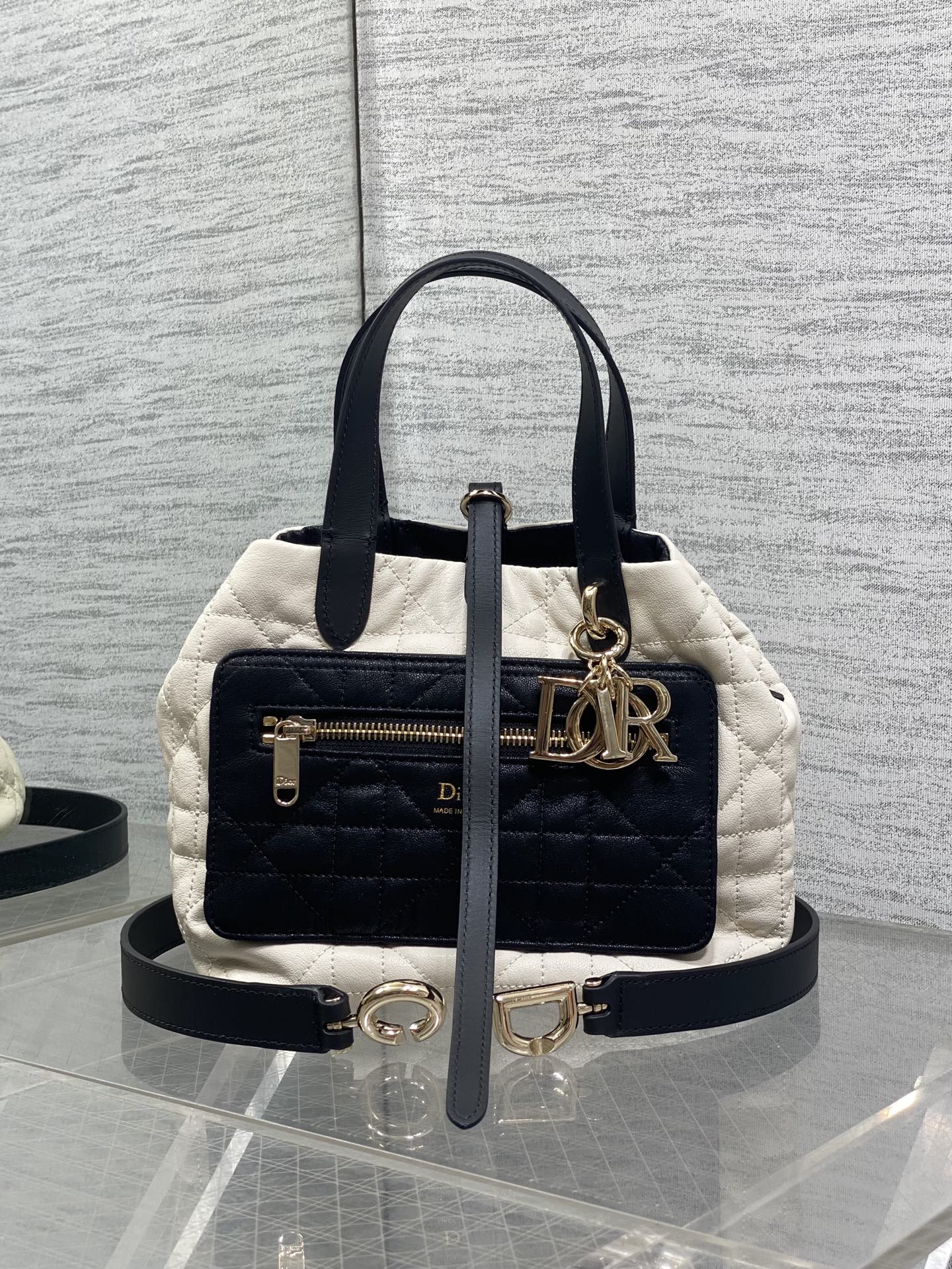 Dior 2026 Toujours Vertical Tote Bag Calfskin