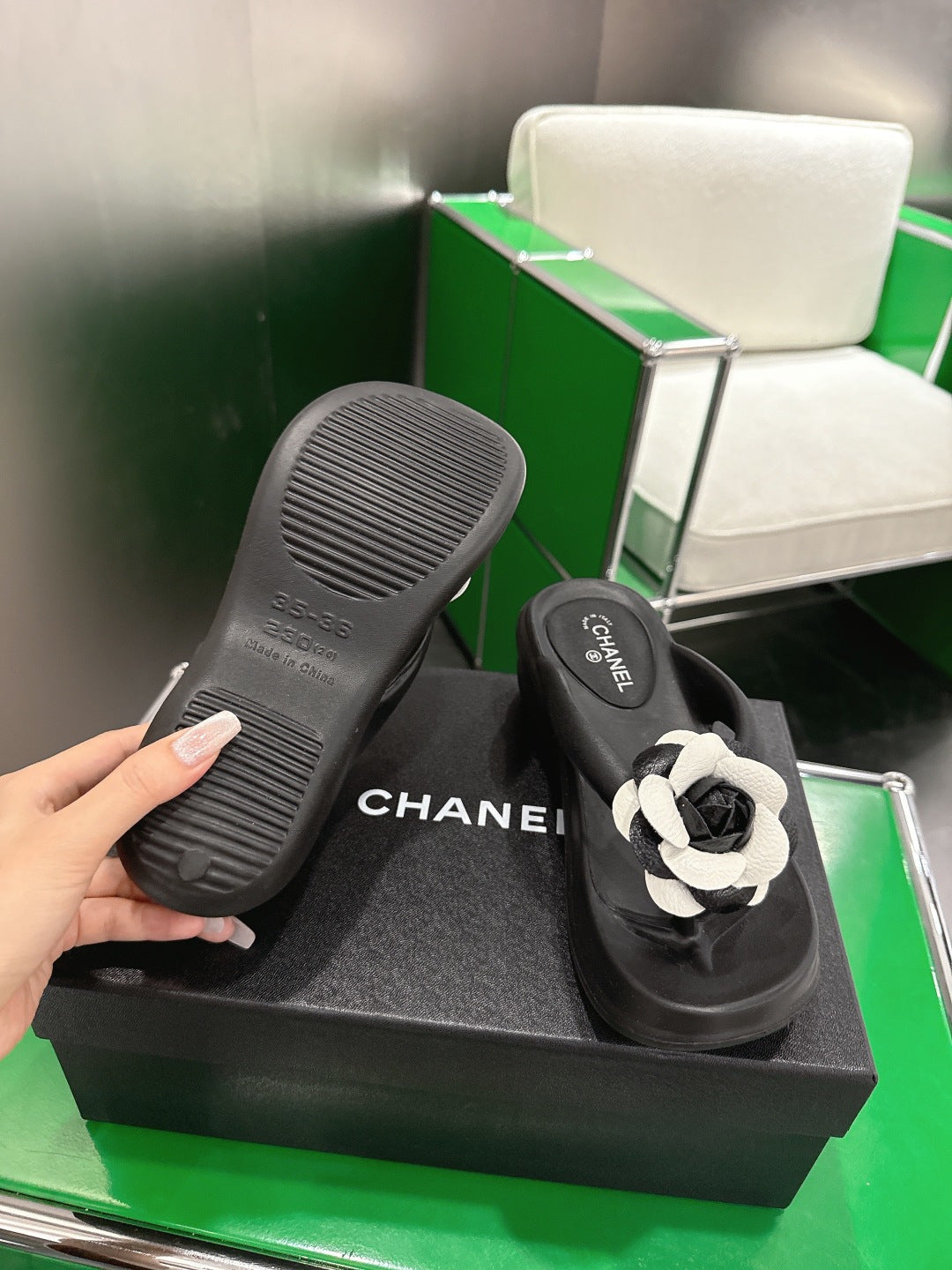 Chanel 2026 Slip-On Sandals Lambskin 837289