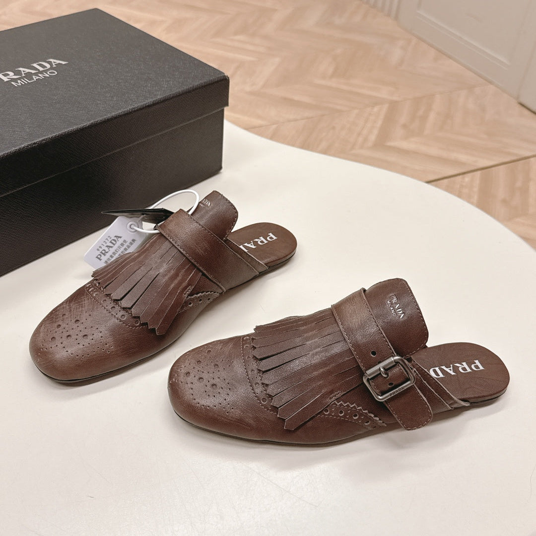 PRA 26S Mule Brown Calfskin 600592