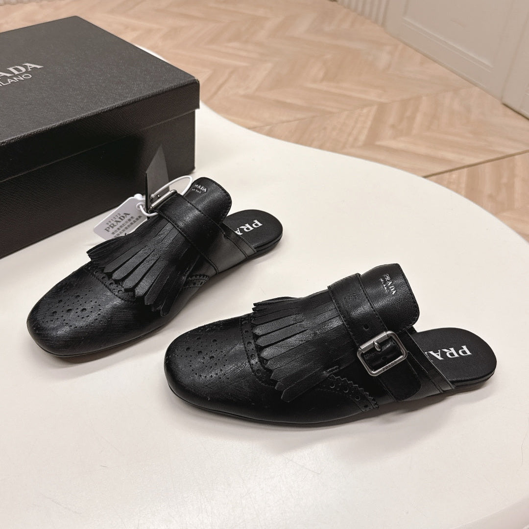PRA 26S Mule Black Calfskin 600593