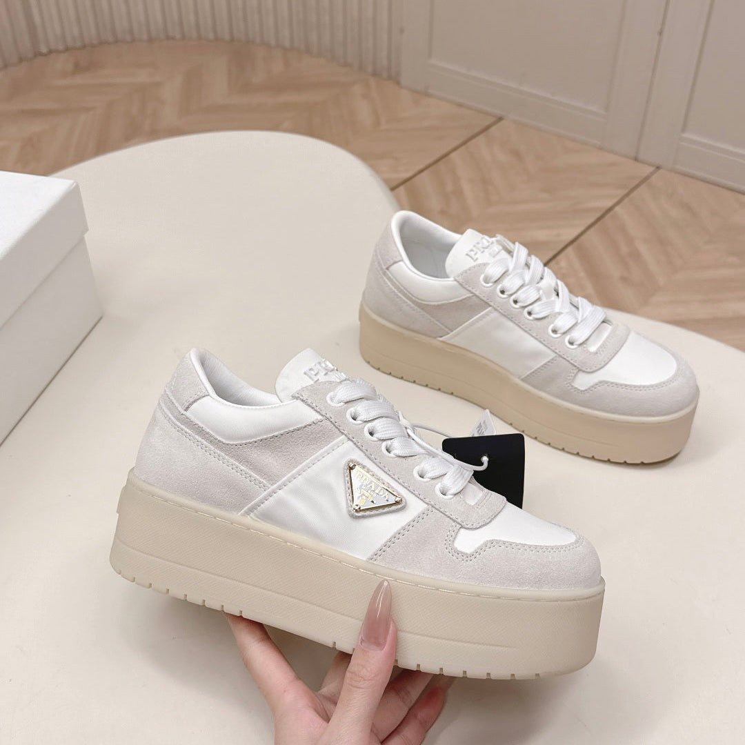 PRA 2026S Platform Sneakers 50 White Cowhide 663497