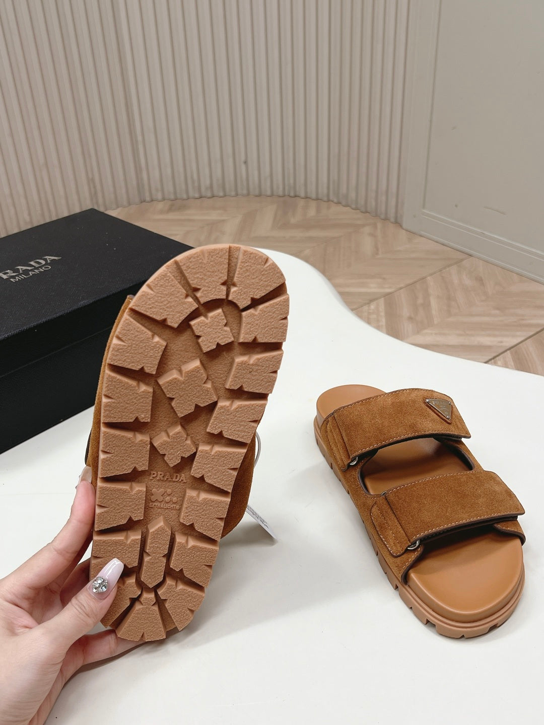 Prada 2026 Sandal Suede 858012