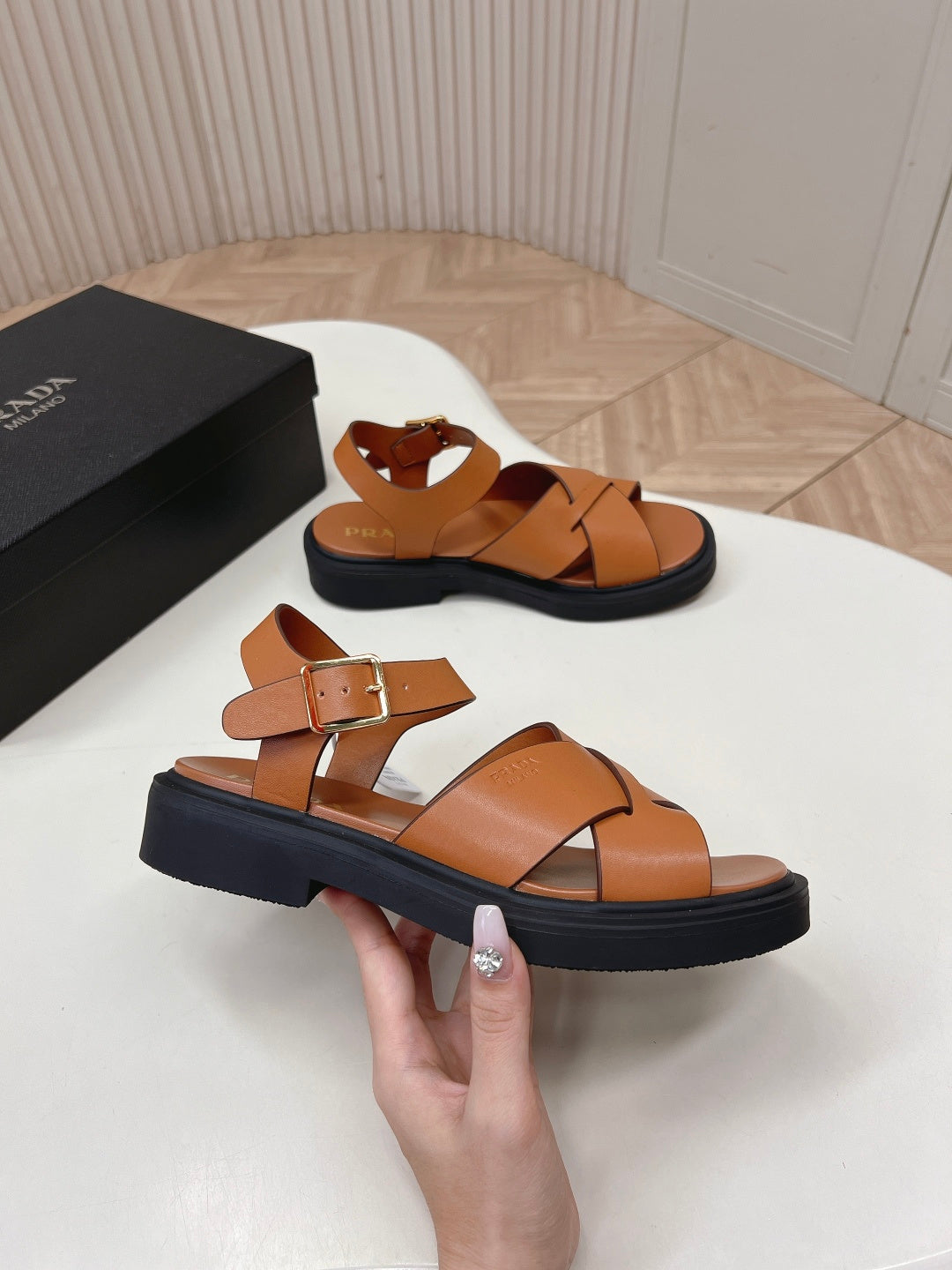 Prada 2026 Sandal Leather 858020