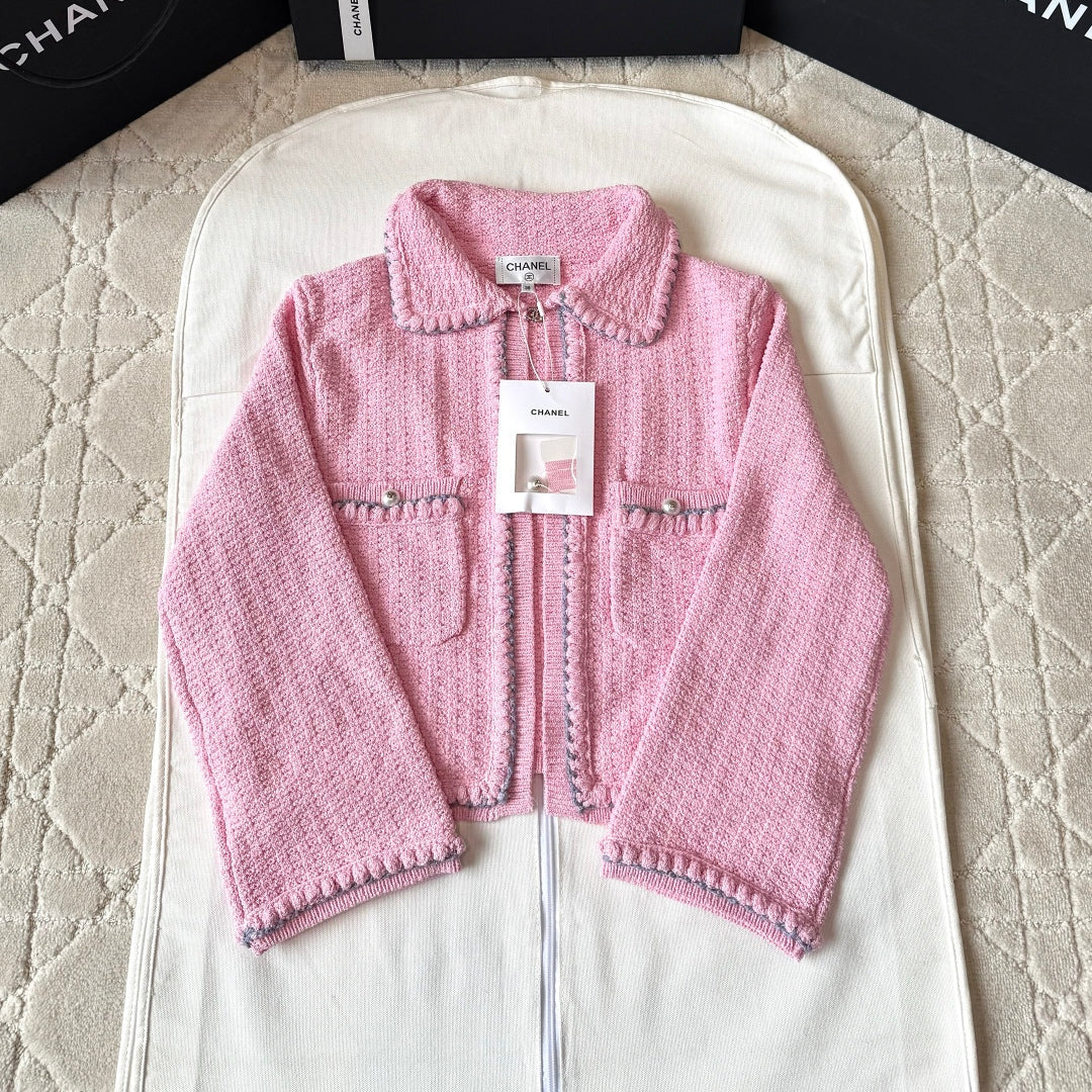 CC 25 cardigan set pink wool 237296