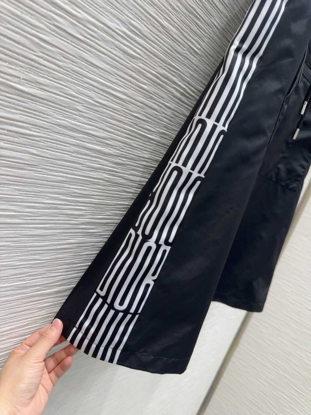 CD 2025 Hooded Vest Dress Black Polyester